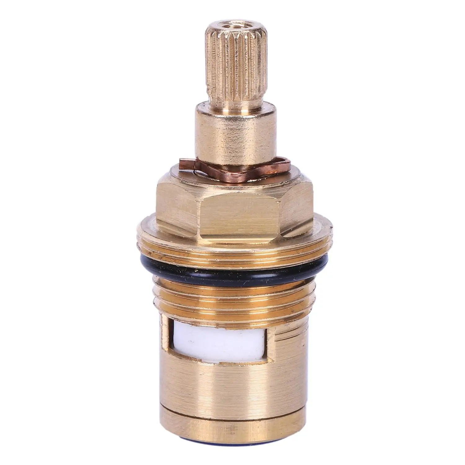 1pcs Replacement brass ceramic disc tap valve quarter turn cartridges gland insert Bathroom Faucet Accessory BSP thread 1/2 inch |