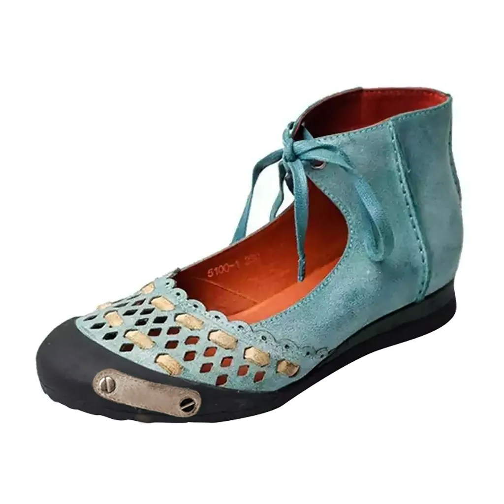 Женские повседневные сандалии с круглым носком и ремешком на щиколотке летние