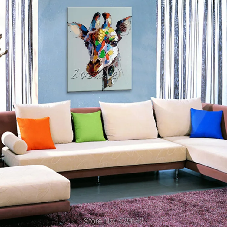 Современные абстрактные картины маслом на холсте для поп арта ручная живопись