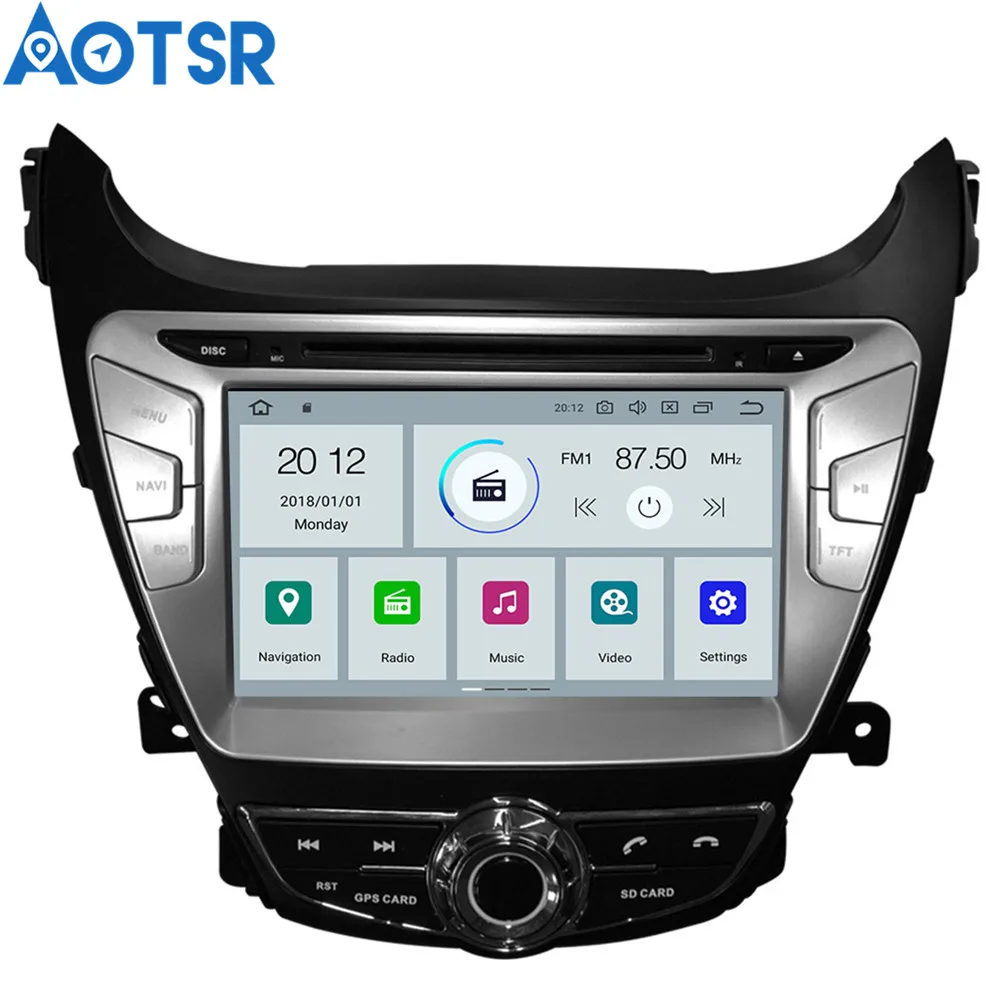Система мультимедийная Автомобильная на Android 9 0 8 дюймов GPS-навигация для Hyundai