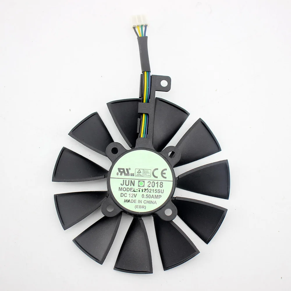 Вентилятор охлаждения 87 мм для ASUS GTX1060 1070 Ti RX 470 570 580 графическая карта T129215SU