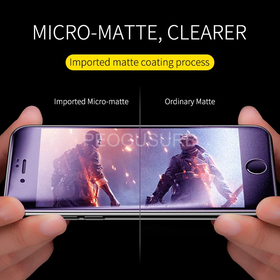 Anti Blue Light Full Glue Cover Matte Tempered Glass for Samsung Galaxy A10 A20 A30 A40 A50 A60 A70 A80 A90 A7 A9 2018 J6 Plus | Мобильные