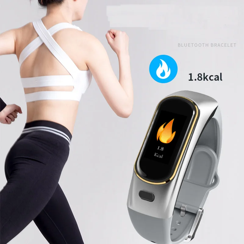 Мужские умные часы с монитором сердечного ритма фитнес браслет Bluetooth