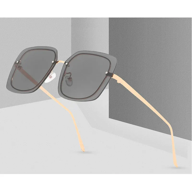 Женские и мужские Квадратные Солнцезащитные очки MINCL Винтажные в ретро стиле без