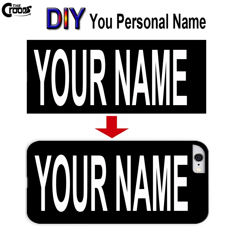 Оригинал Личность DIY телефон защиты оболочки собственное имя фото случаях для