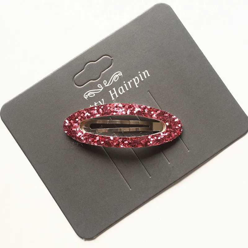 Pure pink color 20 шт./10 пар/лот, новинка, заколка для волос с блестками, блестящий детский зажим для волос, высокое качество, Muliticolor, заколки для волос для девочек, детские заколки для волос - Цвет: Pure pink color
