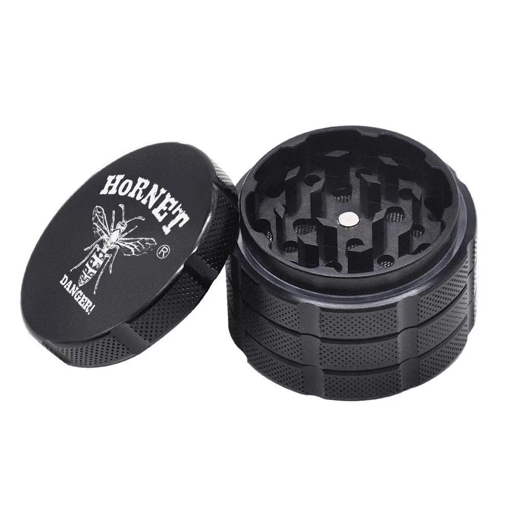 Точильщик HORNET для табака Премиум Большой 60 мм 4 шт. металлический курительных