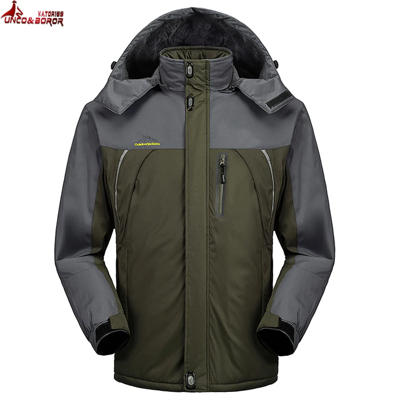 Жутко и boror Новые Большие размеры M~ 6xl7xl 8xl 9xl зимние военные куртка Для мужчин ветрозащитный водонепроницаемый Куртки Для мужчин пиджаки Снег парка Пальто для будущих мам