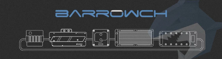 Barrowch общая версия серии RTX 2080 Ti полный охват графика алюминиевый сплав FB-NVTT-01