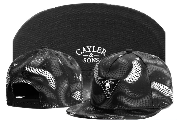 Fashion 3 Color Black Red Green Snake Scale Adjustable Hip Hop Snap back Snapback Cap Hat Baseball Caps For Unisex Men and Women |