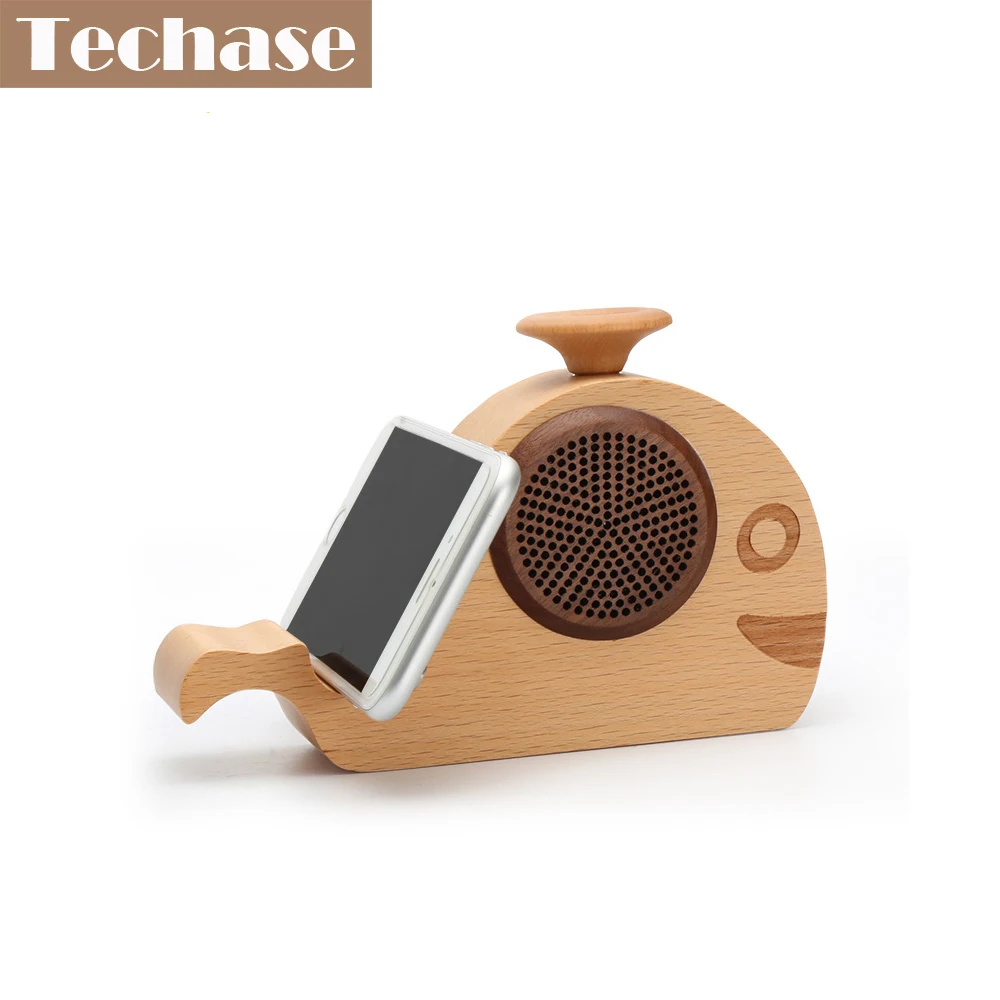 Techase деревянный держатель мобильного телефона с bluetooth Динамик животного Дизайн телефон стенд телефон tutucu для iPhone 6 6S для Iphone 7