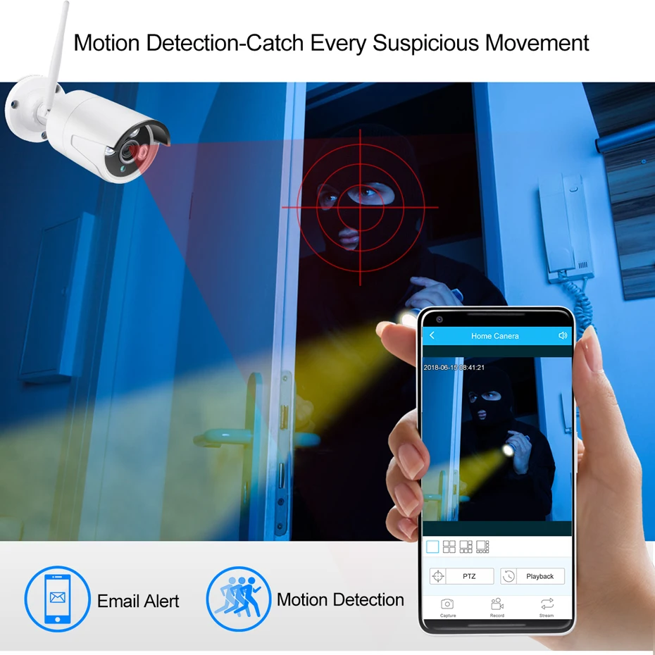 Techege 8CH 1080P wifi NVR Аудио CCTV камера система 2MP видеонаблюдения Водонепроницаемая