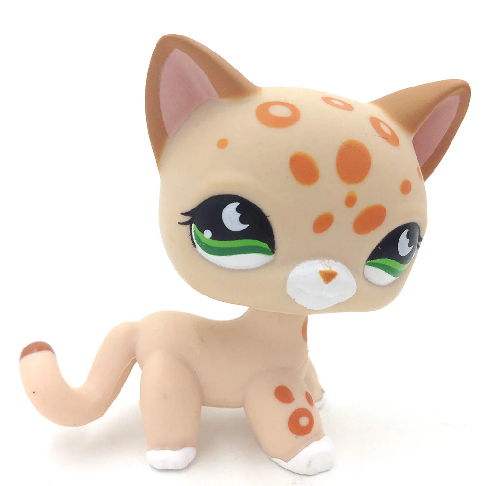 PS #852 желтая пятнистая кошка Kitty Hasbro коллекционная игрушка|Игровые фигурки и