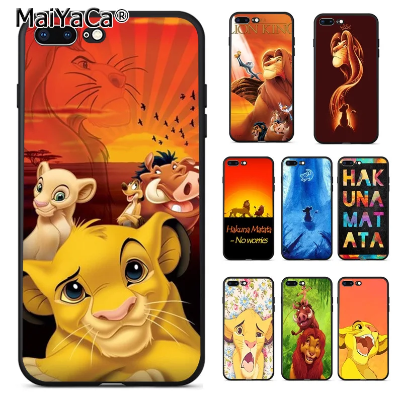 MaiYaCa Король Лев Акуна Matata чехол для телефона для iphone 11 Pro XR XS Max 11 Pro Max 8 7 6 6S Plus X 5 5S SE