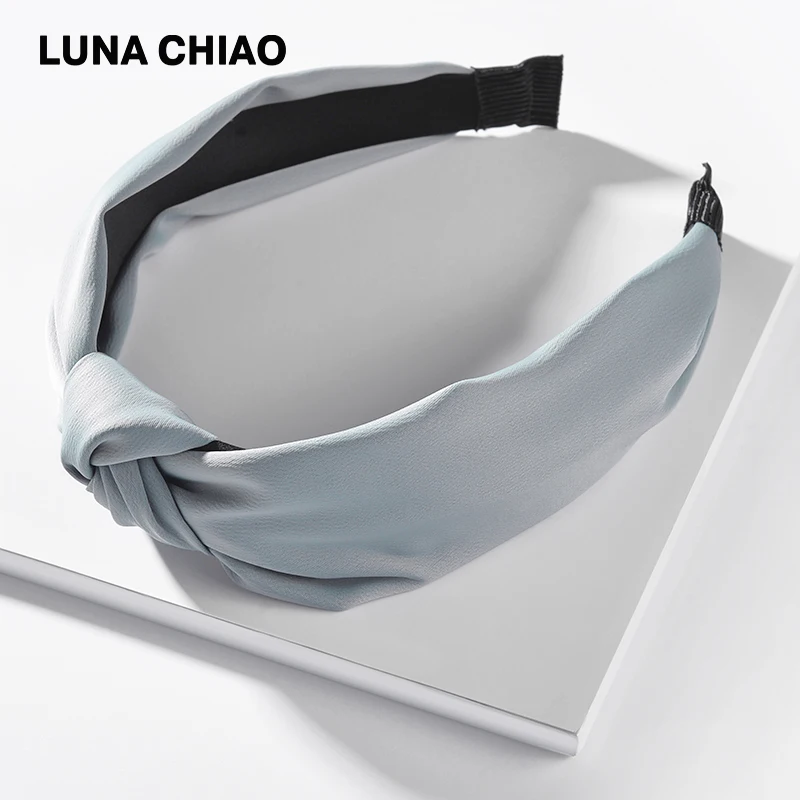LUNA CHIAO модные украшения аксессуары для волос сплошной цвет Терилен ткань женская летняя повязка на голову