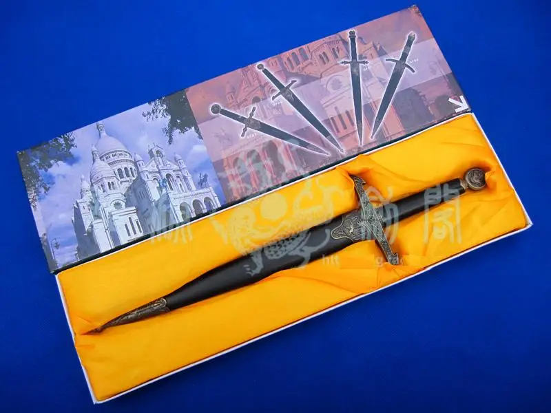 S4324 миниатюрный демонический череп винтажный античный сабля нож меч с