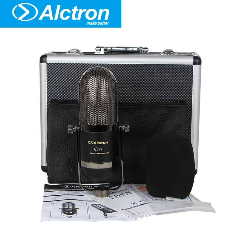 Студийный конденсаторный микрофон Alctron C77 инструмент-микрофон используемый в