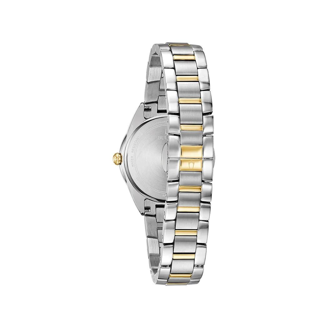 Наручные часы Bulova 98P184 женские кварцевые на биколорном браслете |