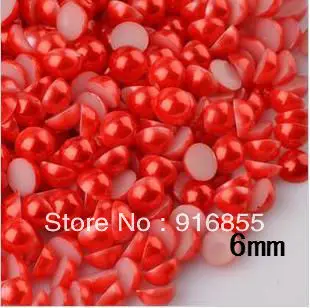 Акция Бесплатная доставка 2000 шт./лот 6 мм полукруглые бусины из АБС-пластика с