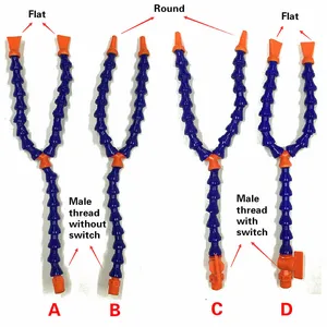 Плоское круглое сопло, гибкий шланг для охлаждающей жидкости масла, труба для охлаждения, токарный станок, металлический охлаждающий шланг, токарный станок, охлаждение 14 38 12 л 400-600 мм