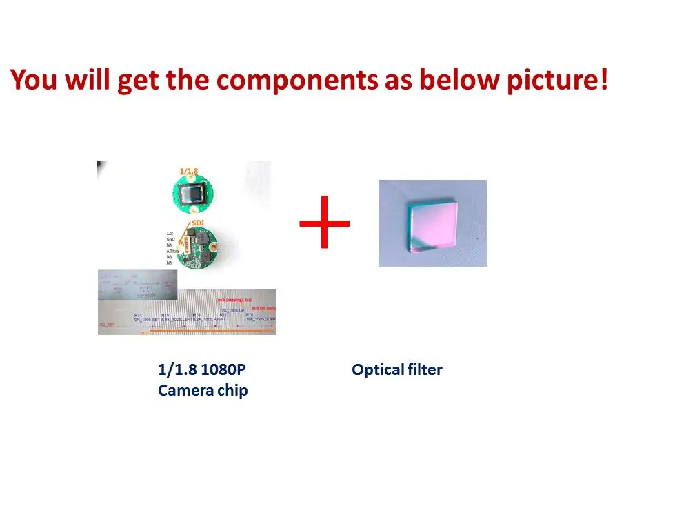 camerachip filter Модуль печатной платы для хирургического эндоскопа, HD SDI 1080P чип для медицинской камеры и рекордер DVR видео-эндоскоп - Цвет: camerachip filter
