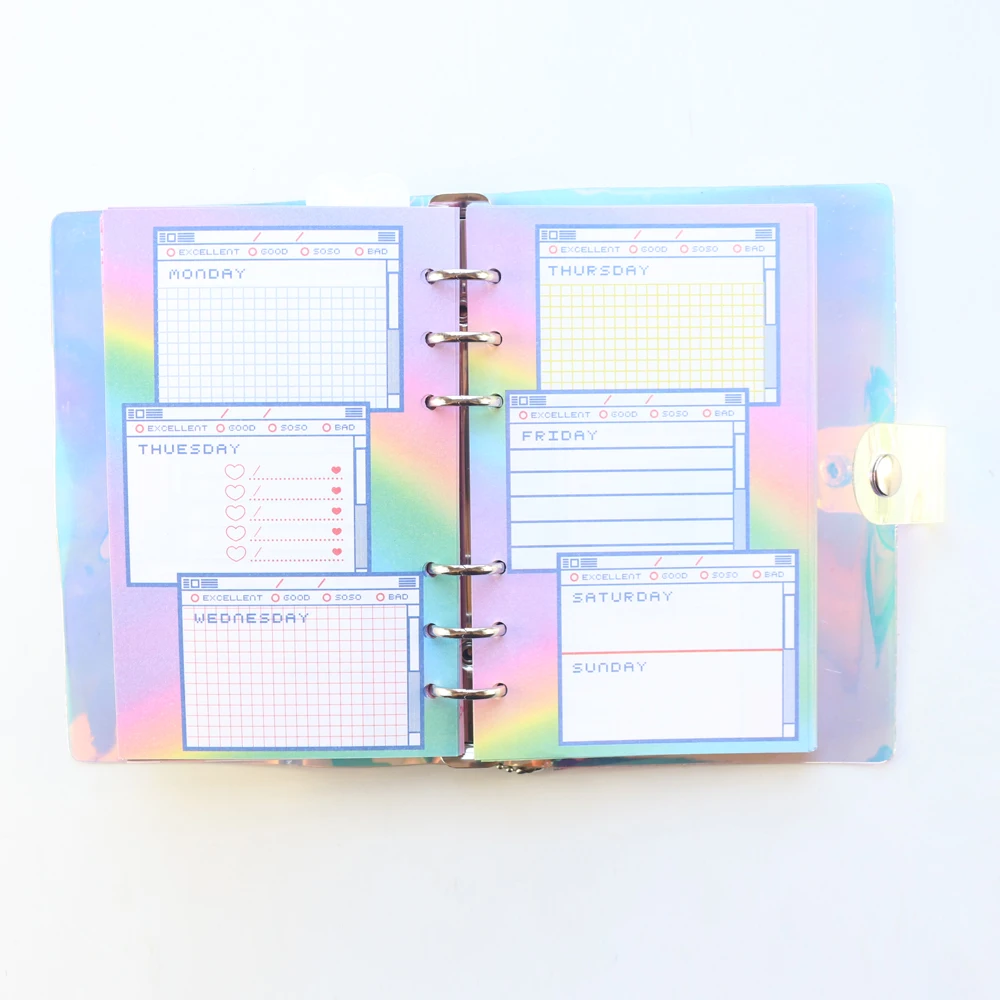 Оригинальный милый лазерный спиральный альбом Domikee карамельные Мультяшные