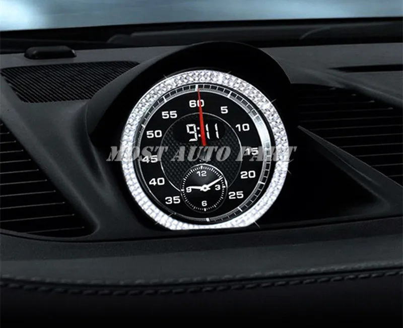 Стразы стиль центральная консоль приборные часы отделка Крышка для Porsche Macan Cayenne