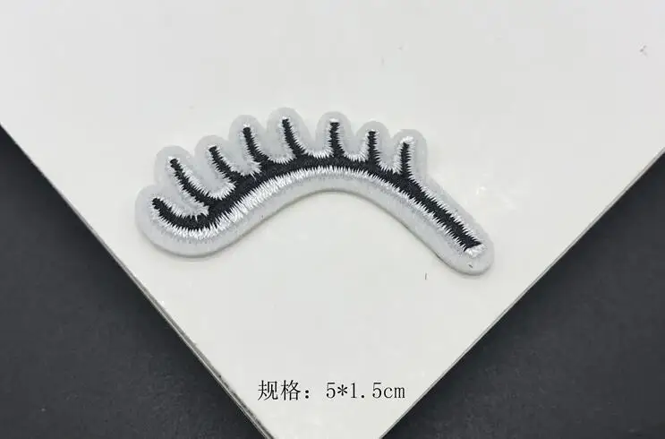 5 шт./лот патчи с вышивкой глазами аппликации помощью утюга милые блестками ткань