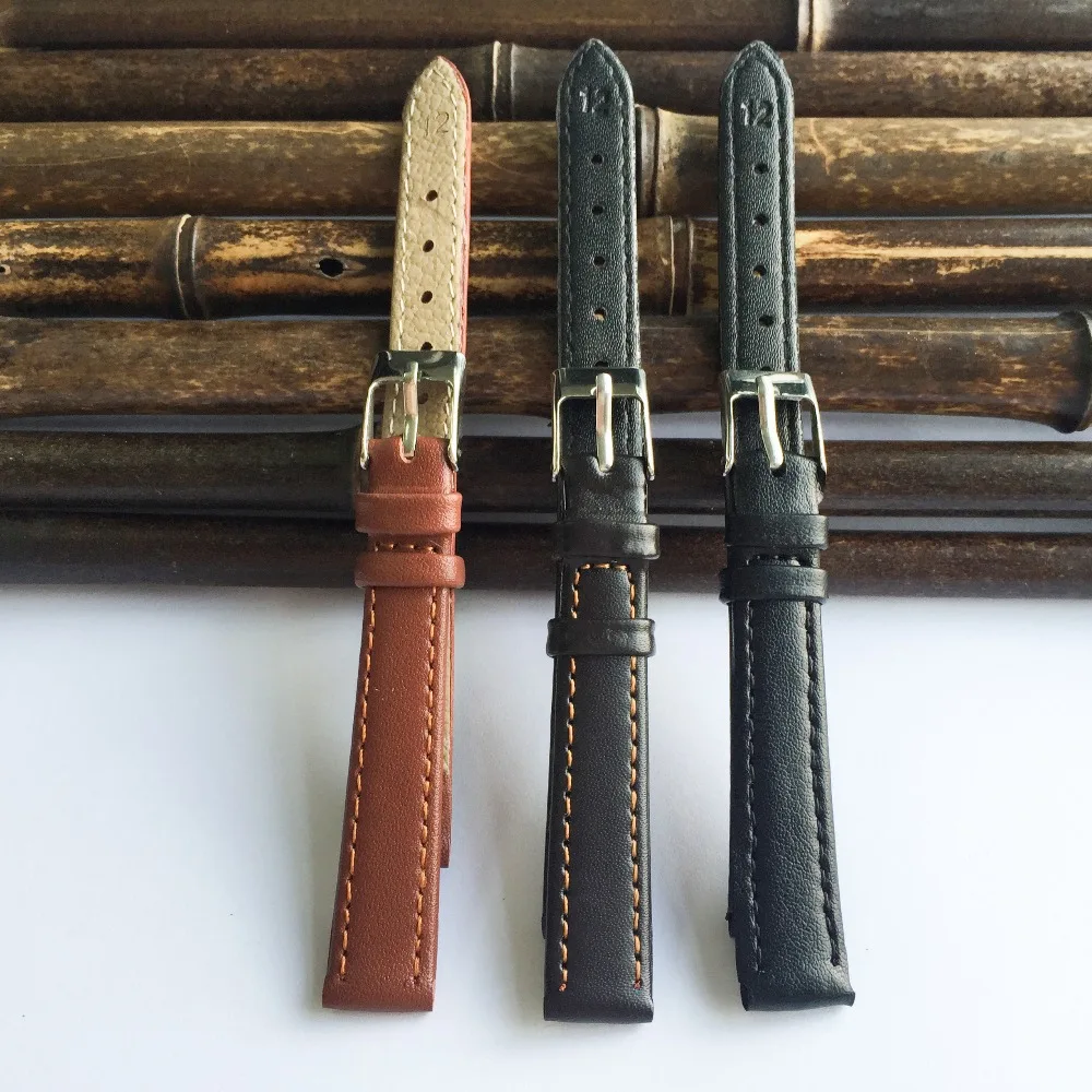 Ремешок для часов 12 мм Модный деловой Сверхтонкий ремешок Лидер продаж 2020 мягкий