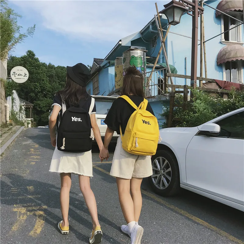 

Fashion Canvas Backpacks Women Children Schoolbag Back Pack Leisure Ladies Knapsack Laptop Travel Bags for School Teenage Girls
