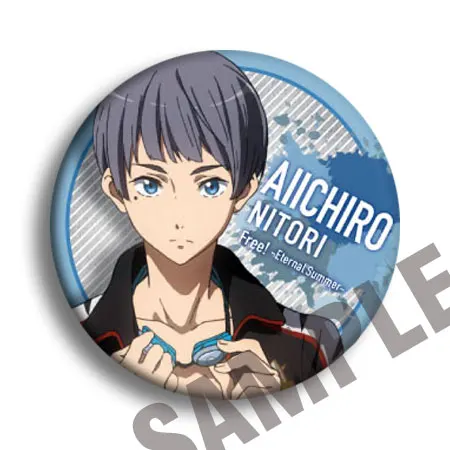see chart Аниме значки 58 мм бесплатно! Iwatobi swim Club Nanase Haruka Bagdes брошь - Окраска металла: see chart