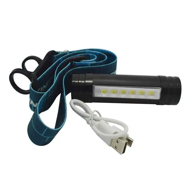 COB светодиодный налобный шлем 800 люмен Многофункциональный USB Перезаряжаемый головной светильник 3 режима головной светильник COB лампа встроенный аккумулятор 2200 мАч