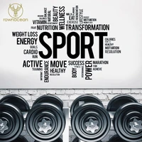 fitness motivation wall decal gym sport power vinyl sticker art home decor removable interior mural creative quotes 3g08