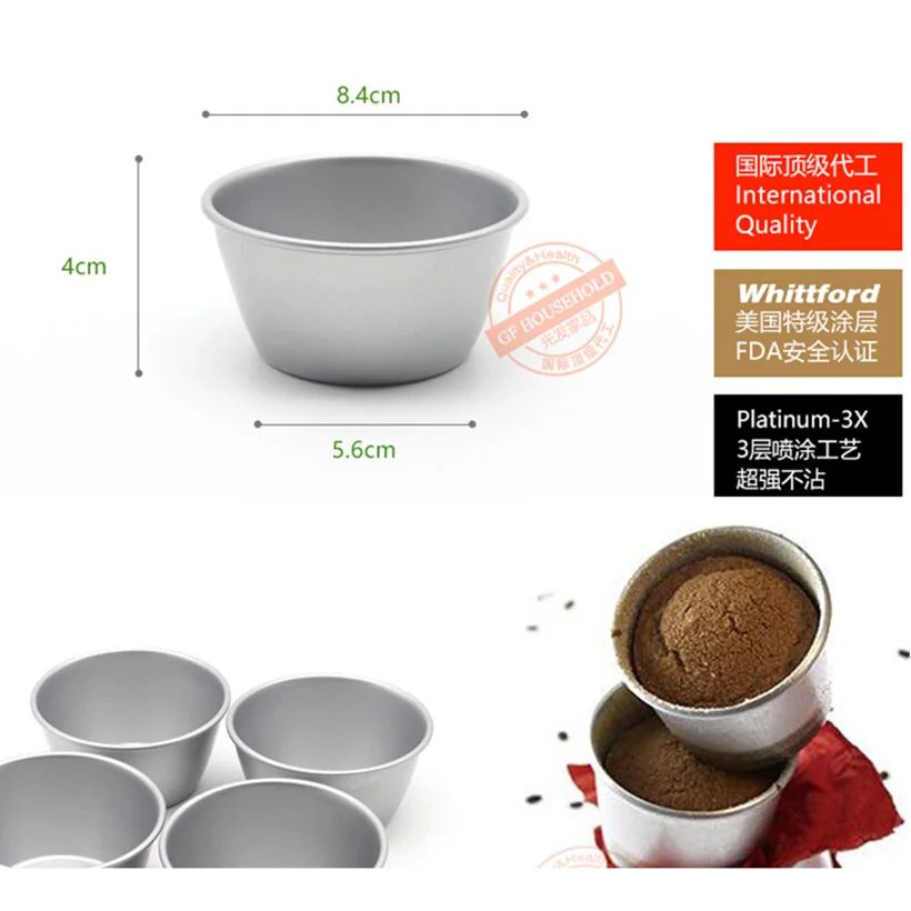 Форма для выпечки из углеродистой стали с антипригарным покрытием пирога 12 шт.