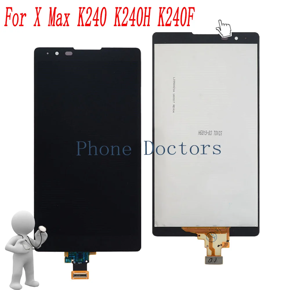 

5.5'' Full LCD DIsplay +Touch Screen Digitizer Assembly For LG X Max K240 K240H K240F ;Black / White ;New ;100% Tested