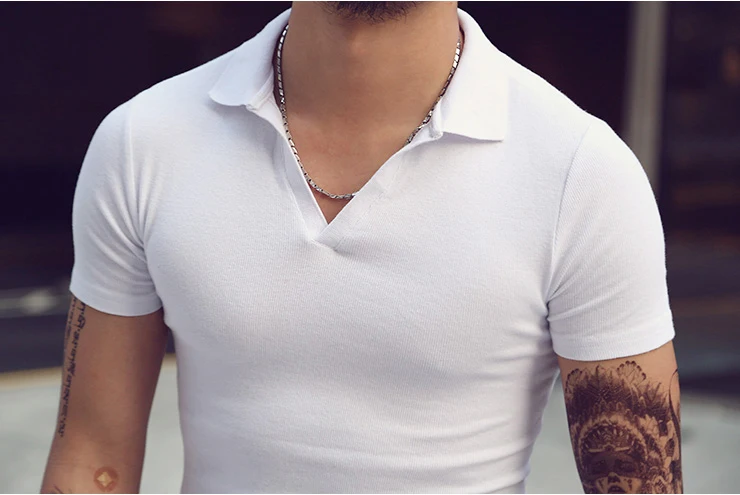 Бренд Для мужчин s Solid Polo Paul рубашка Masculina для Для мужчин модная мужская Повседневное отложным воротником Slim Fit Хлопок поло Для мужчин лето PL005