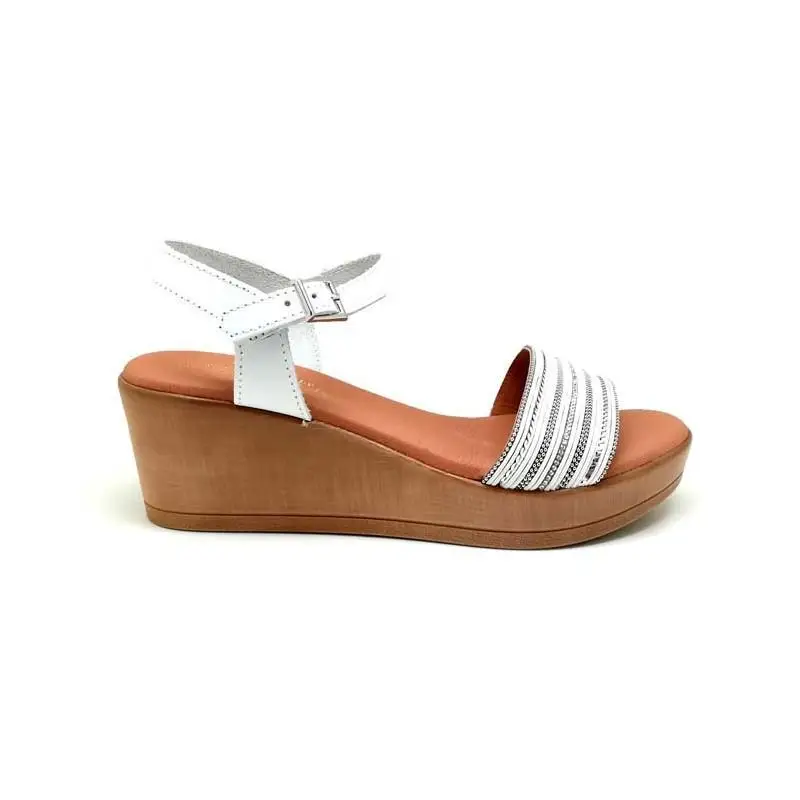 OH MY SANDALS женские кожаные сандалии CUNA 4349 белый цвет|Боссоножки и сандалии| |