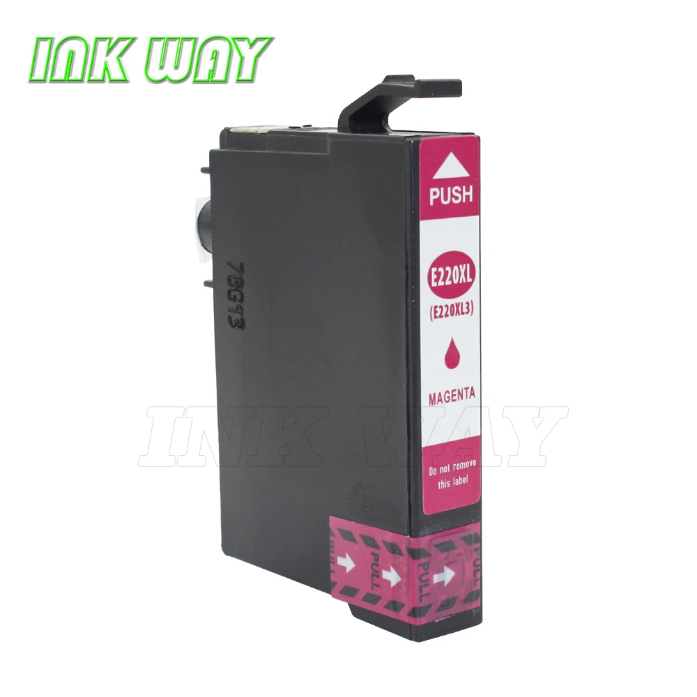 

INK WAY 4 pack Replacement ink cartridge for Epson 220XL, Magenta Ink Cartridge, High Capacity