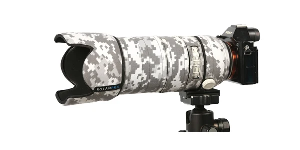Линзы rolanpro одежда камуфляж пальто дождевик для sony FE 70-200 мм f/2,8 GM OSS объектив защитный чехол пистолеты рукав DSLR