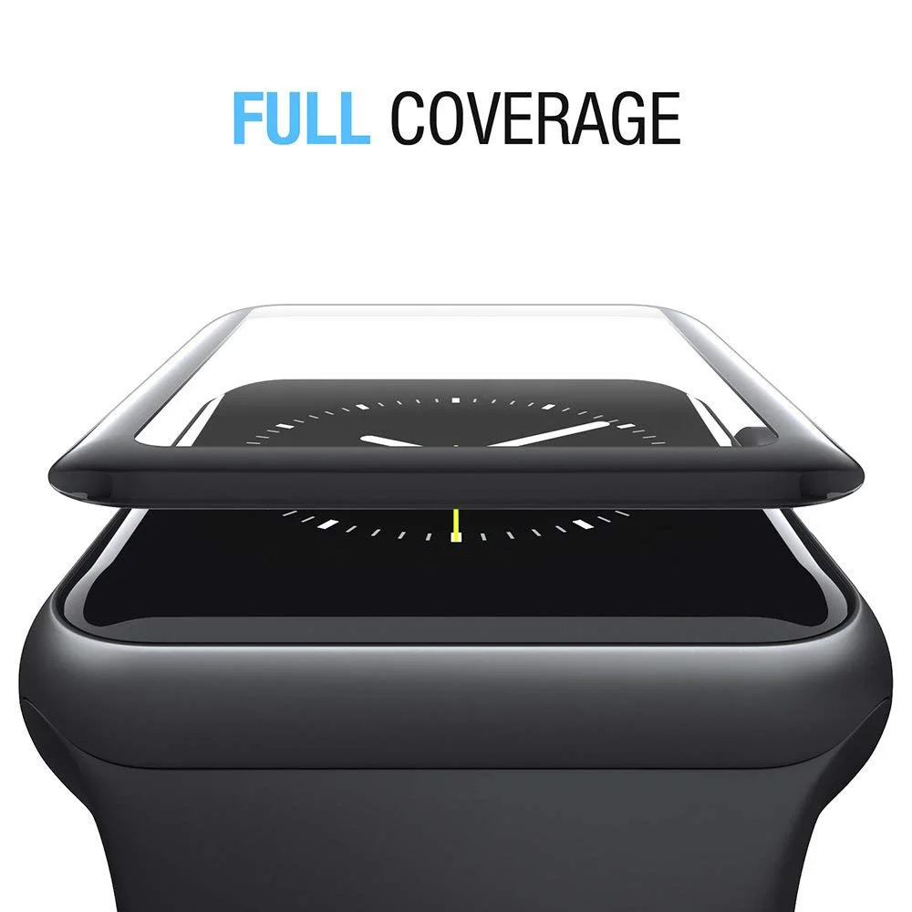 9h 3d закаленное стекло для Apple Watch 38 42 40 44 мм полное покрытие изогнутые края Защита