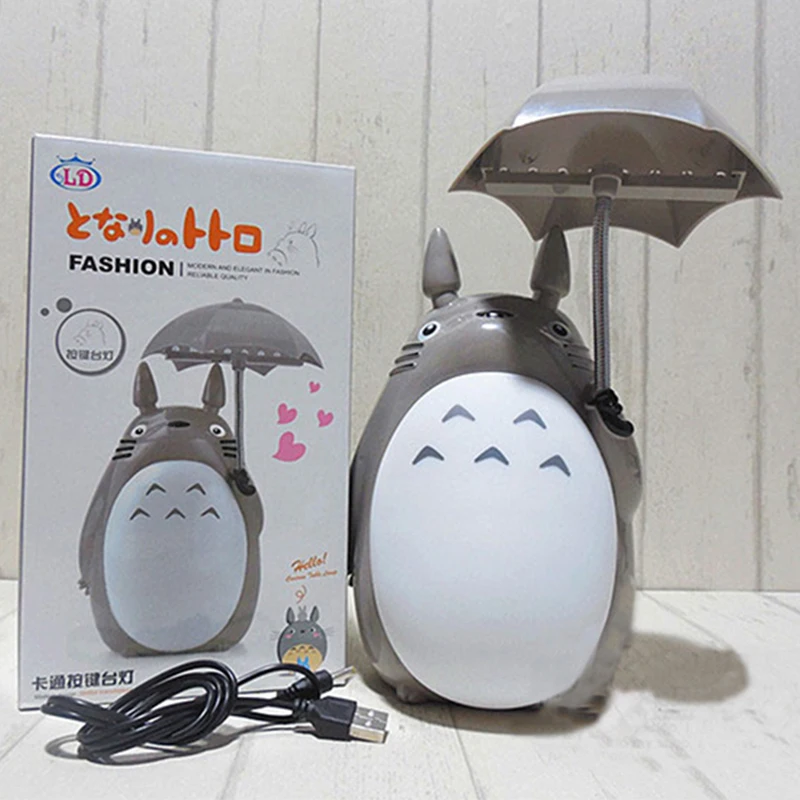 Креативный мультфильм Тоторо ночник светодиодный USB настольные лампы для чтения