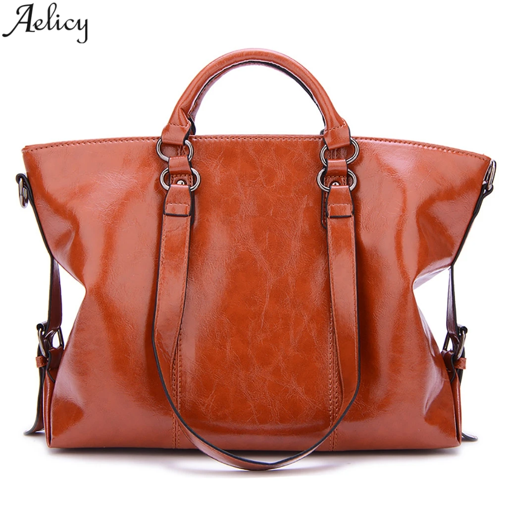Aelicy Saffiano Женская однотонная сумка из искусственной кожи для локомотива