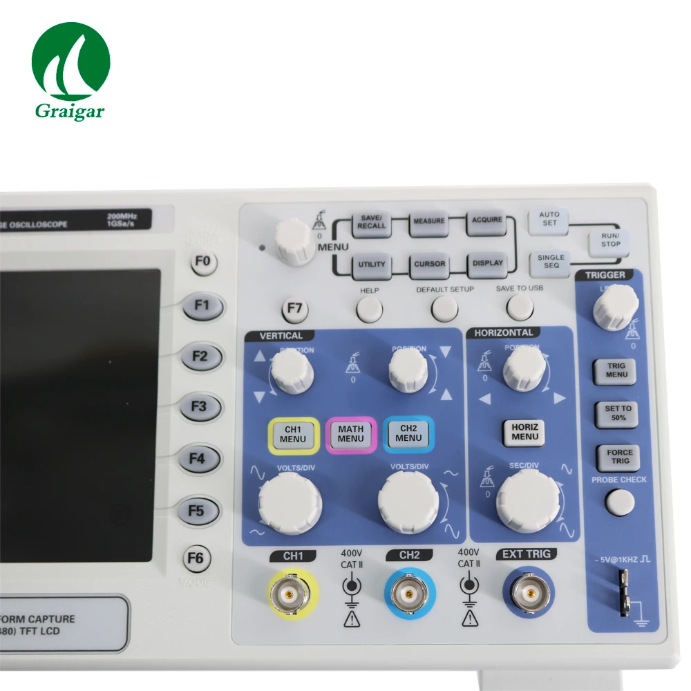 Hantek DSO5202B Desktop Oscilloscope Including FFTs Standard VGA Optional 200MHz Large 7ɼolor display | Инструменты
