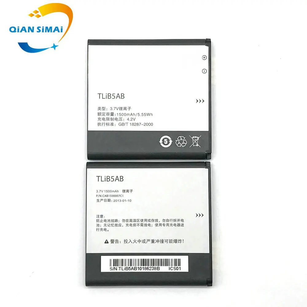 Новый аккумулятор CAB32A0000C1 CAB32A0000C2 TLiB5AB для ALCATEL One Touch OT 6010 Dual 992D TCL A980 A986 D662 S500 S600|battery