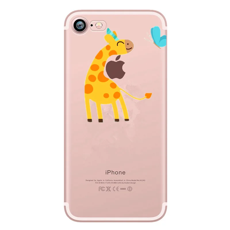 Панда Кола смешная прозрачная чехол для телефона iphone 8 Plus 7 6 S 5 5S SE мягкие