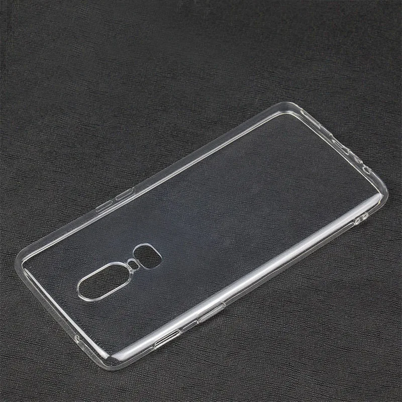 Oneplus 6 силиконовый прозрачный Футляр мягкая Вернуться ТПУ чехол для телефона 5 т