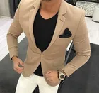 Темный хаки мужской Молодежный модный костюм индивидуализированное свадебное платье для жениха приталенный высококачественный жакет из 2 предметов