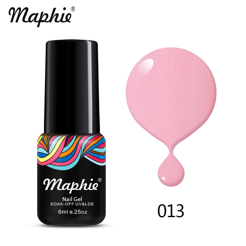 Maphie замачиваемый УФ-гель для ногтей светодиодный Гель-лак для ногтей серебряный блеск светодиодный Гель-лак для ногтей 6 мл Лак - Цвет: 013