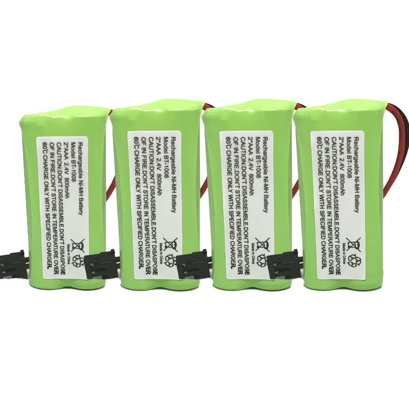 4pcs 2/4/6/8/10 шт. BT-1008 800 мАч AAA металл-гидридных или никель Перезаряжаемые Батарея Uniden BT-1016 BT-1021 BT1025 BT1021 CPH-515B беспроводной телефон Батарея - Цвет: 4pcs