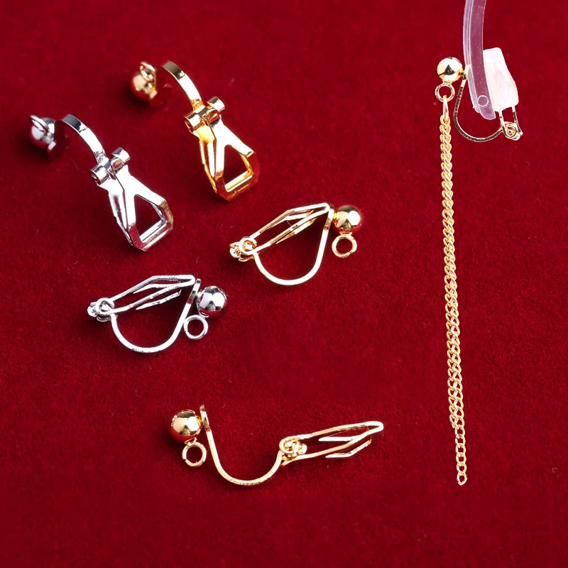 

Triangle ear clip female invisible painless new ear clip artifact no hole high sense earrings change ear clip converter